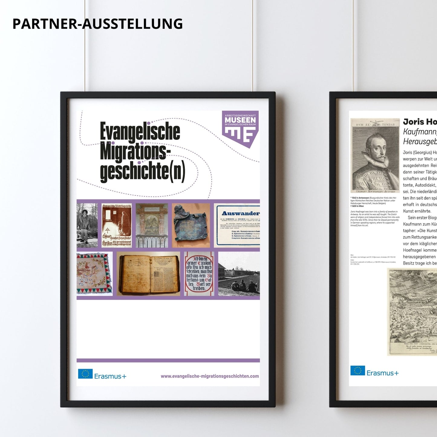 Plakat-Ausstellung "Migrationsgeschichten"