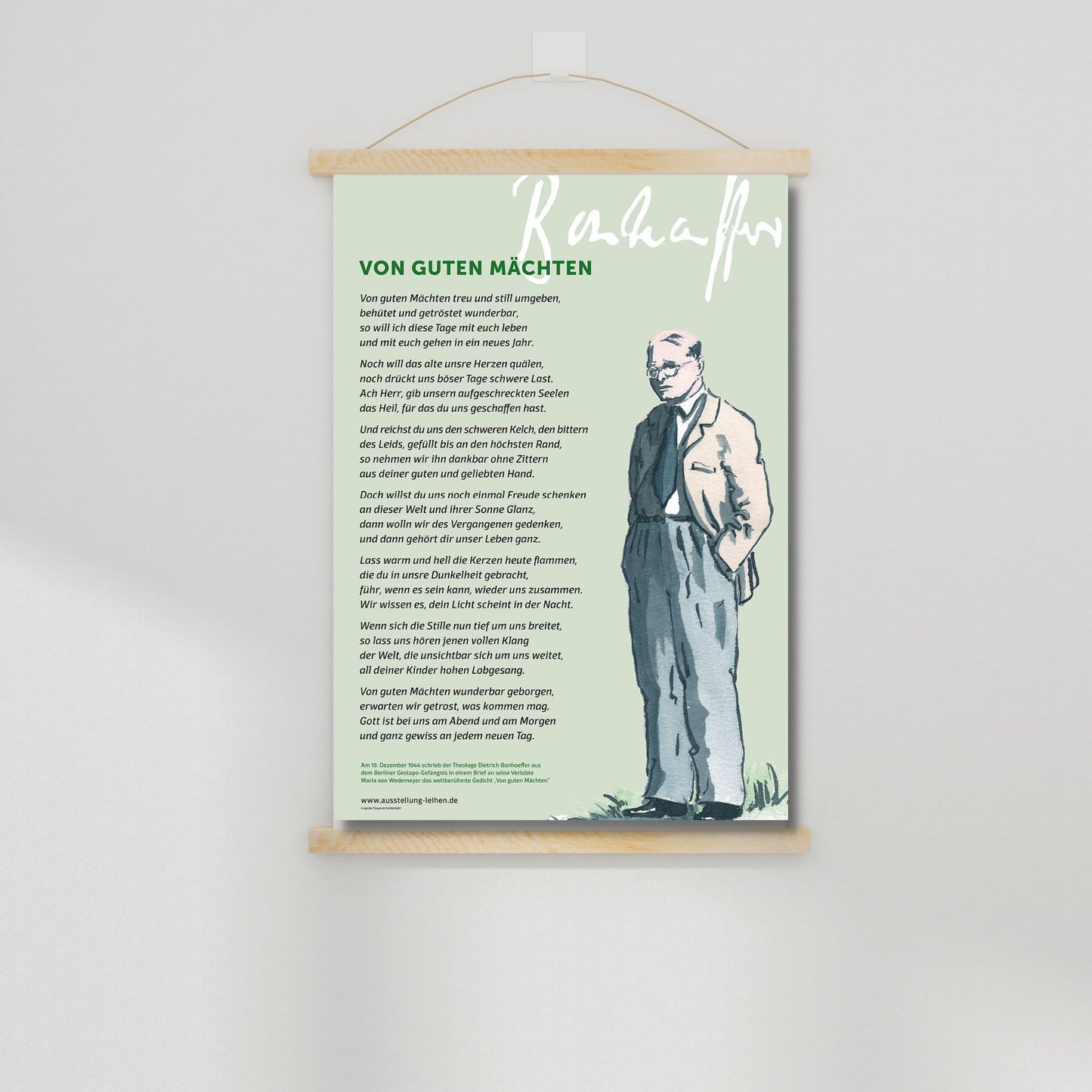 Poster Dietrich Bonhoeffer "Von guten Mächten"