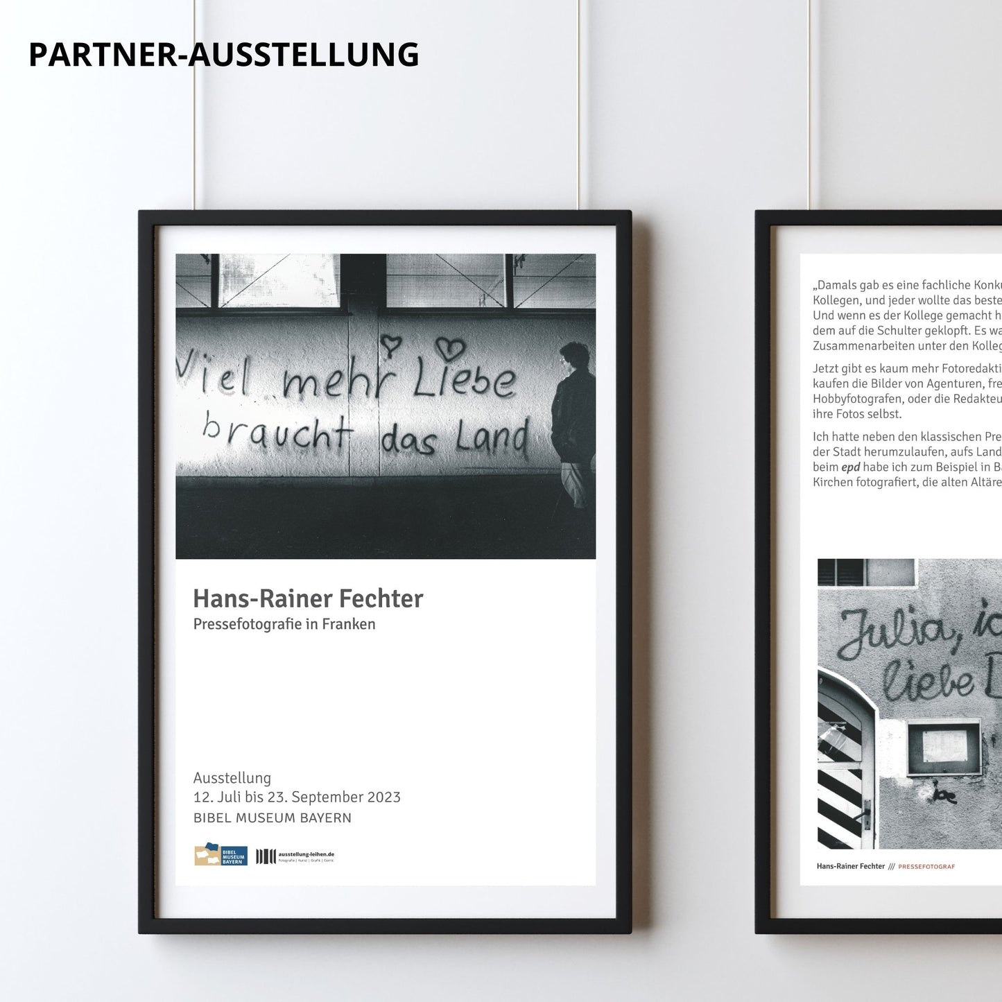 Plakat-Ausstellung "Hans-Rainer Fechter: Pressefotografie in Franken"