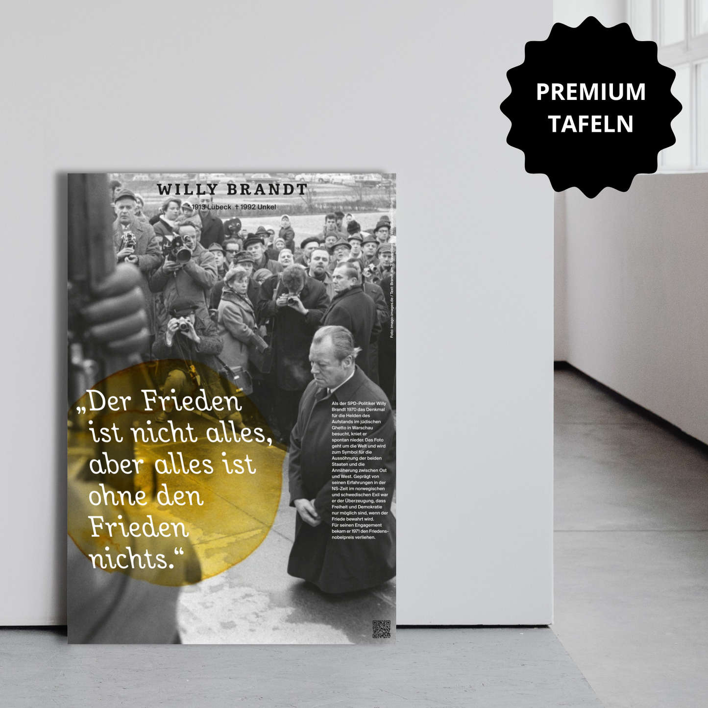 Tafel-Ausstellung "Frieden schaffen"