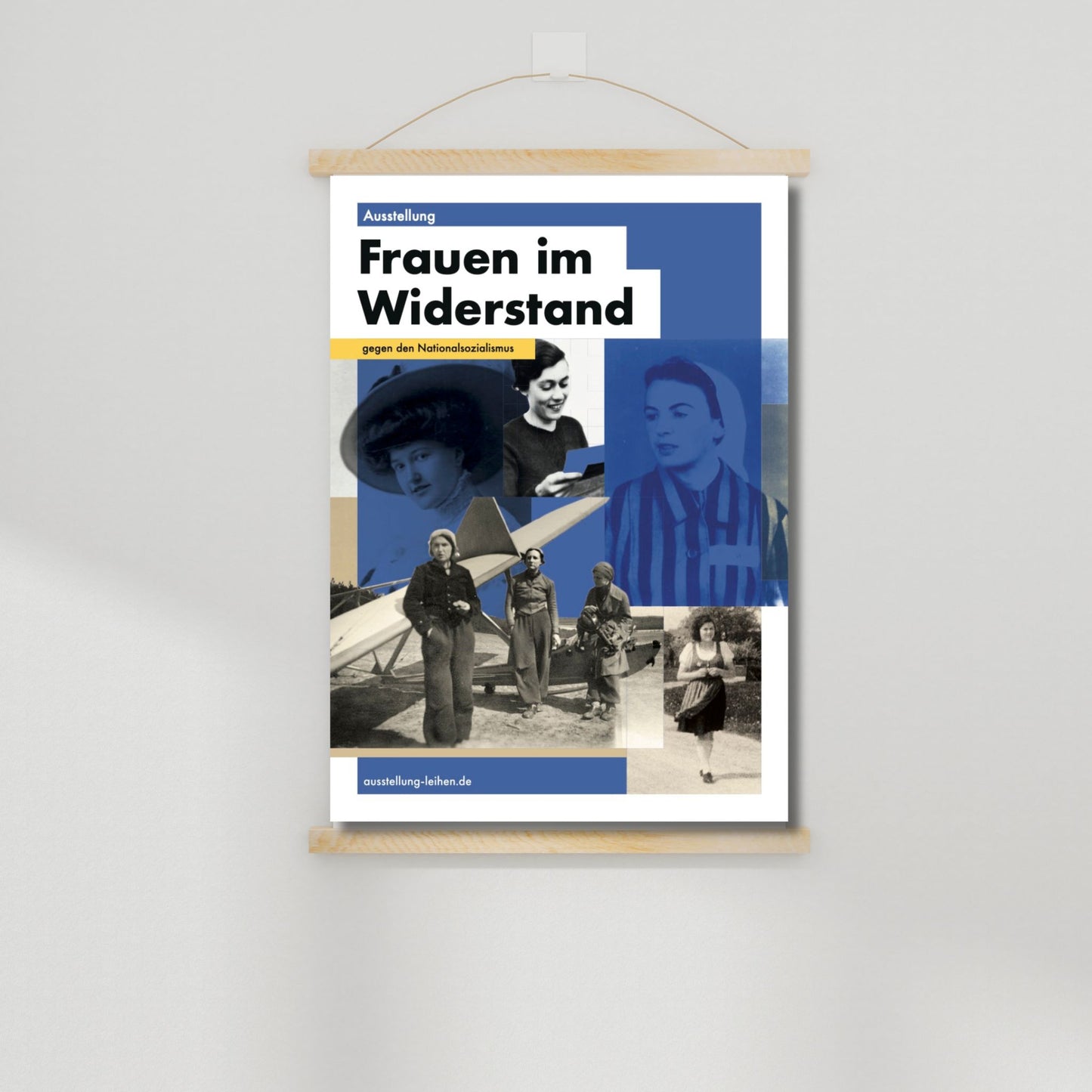 Titel-Plakat "Frauen im Widerstand gegen den Nationalsozialismus"