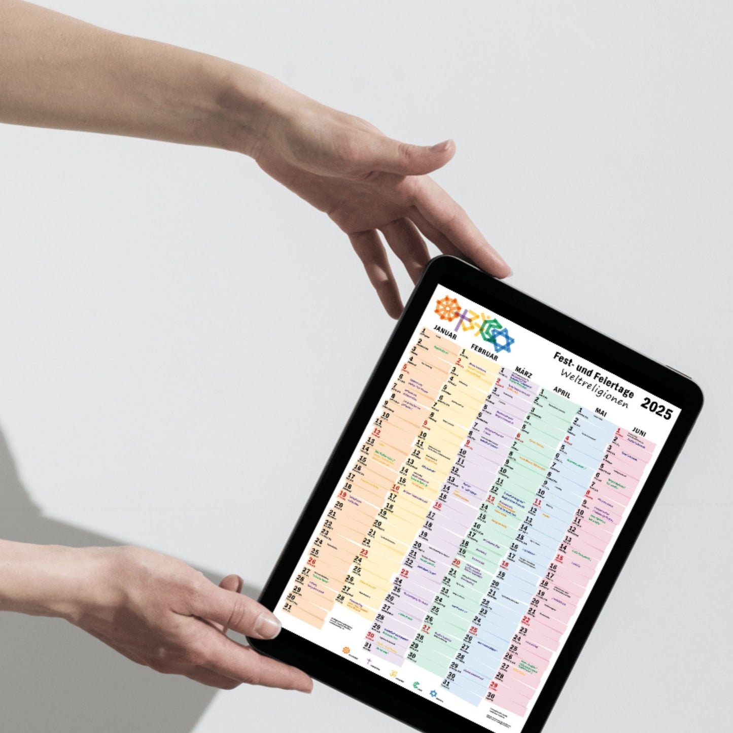 Digitaler Weltreligionenkalender 2025