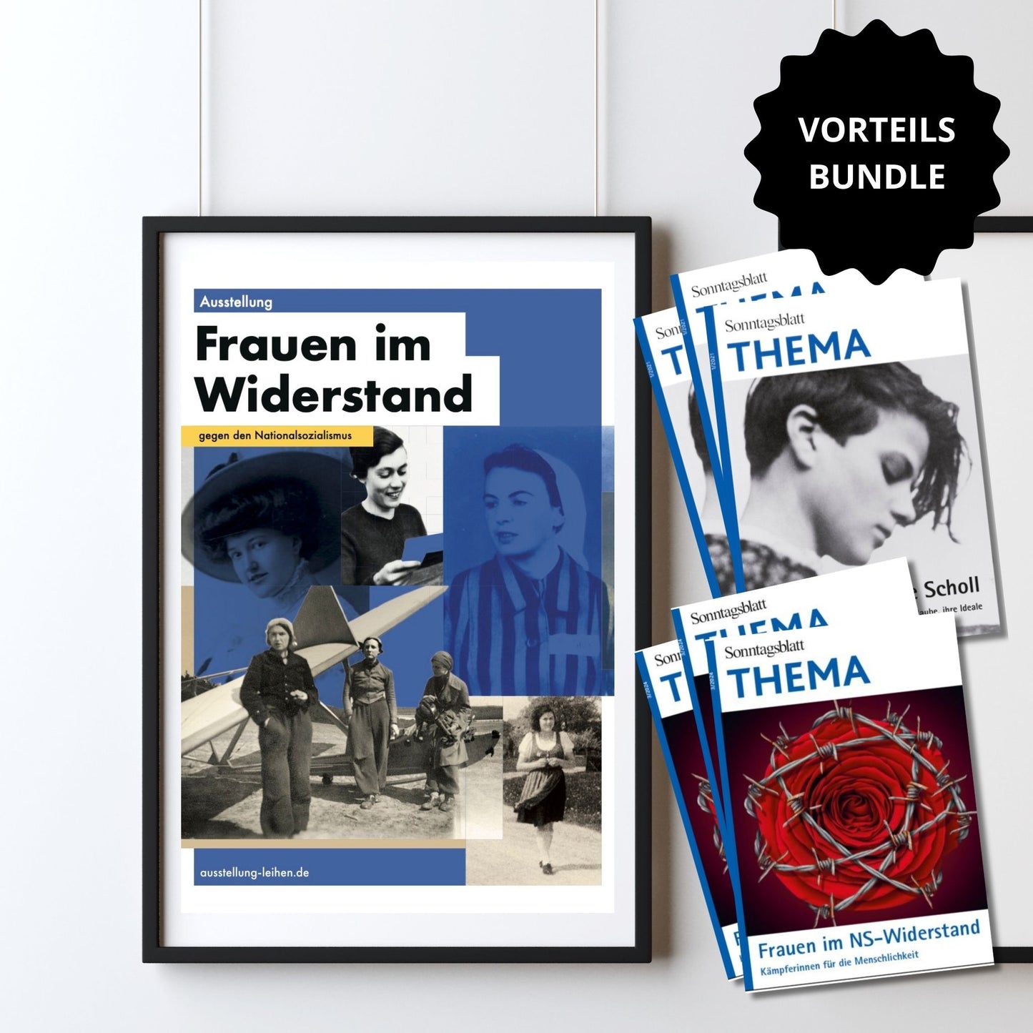 Vorteils-Bundle "Frauen im Widerstand gegen den Nationalsozialismus": Ausstellung & THEMA-Magazine