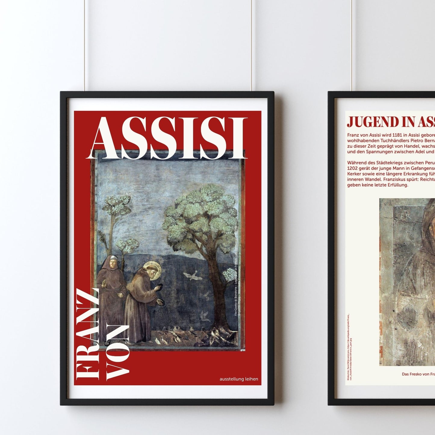 Plakat-Ausstellung "Franz von Assisi"