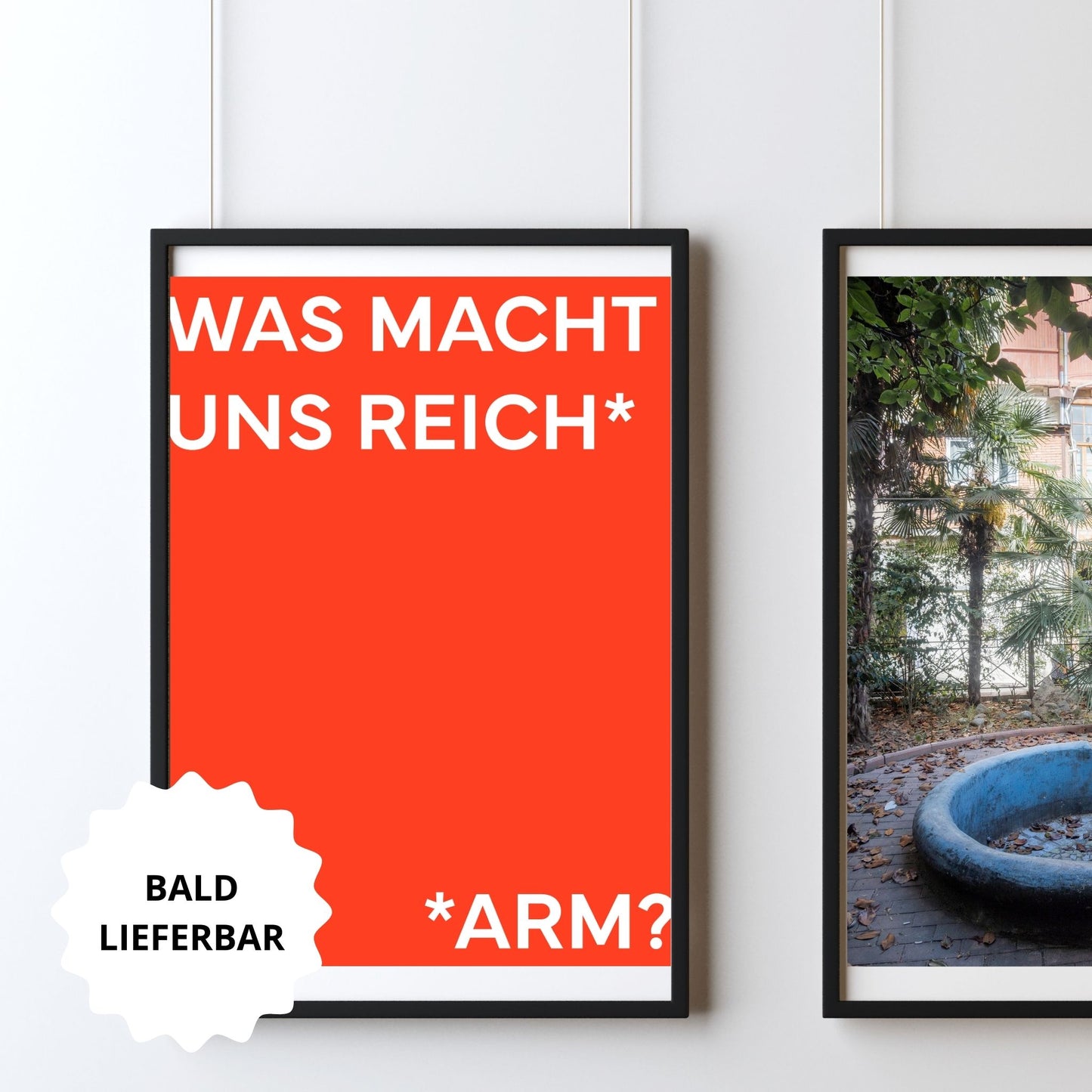 Plakat-Ausstellung "Armut & Reichtum"