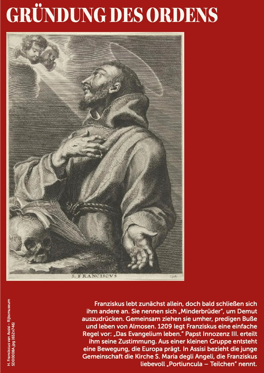 Plakat-Ausstellung "Franz von Assisi"