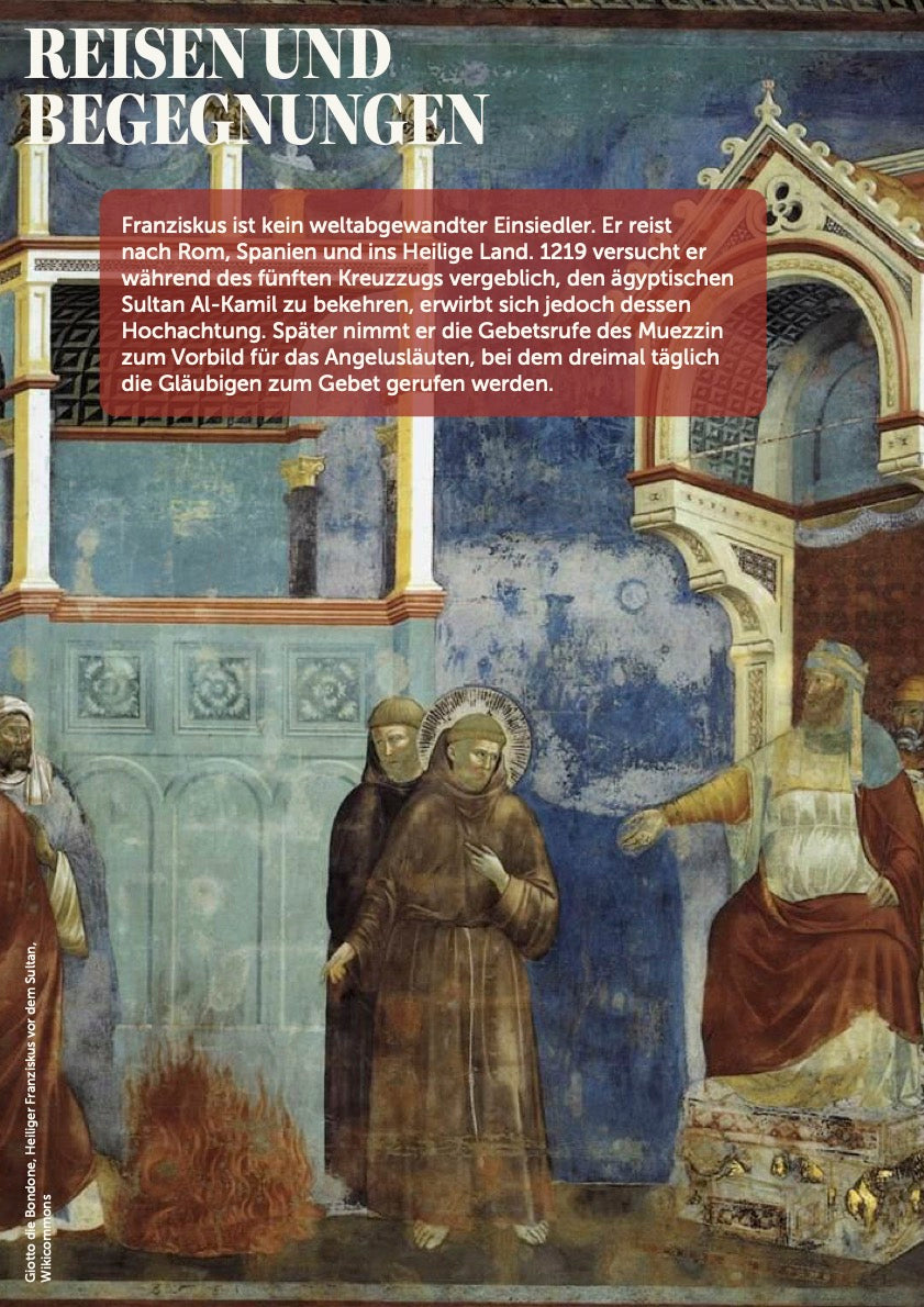 Plakat-Ausstellung "Franz von Assisi"