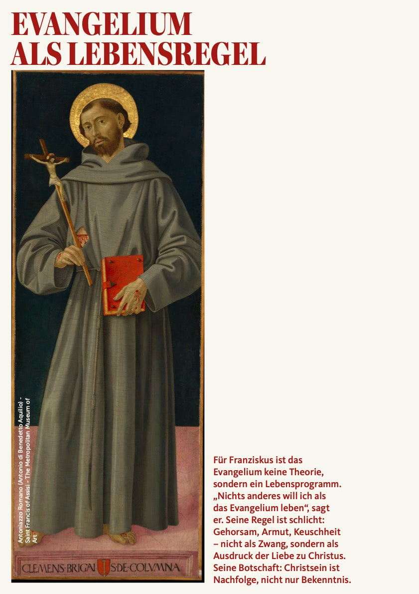 Plakat-Ausstellung "Franz von Assisi"