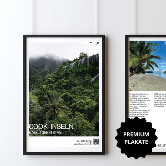 Plakat-Ausstellung "Cook-Inseln & Weltgebetstag"