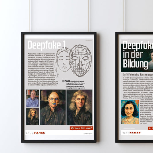 Plakat-Ausstellung "Deep Fakes"