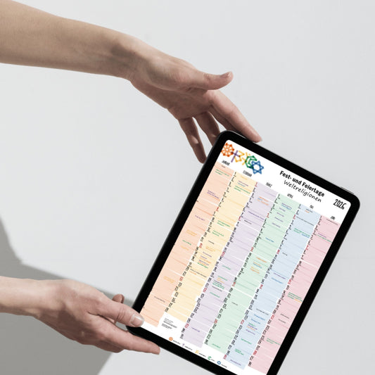 Digitaler Weltreligionenkalender 2026