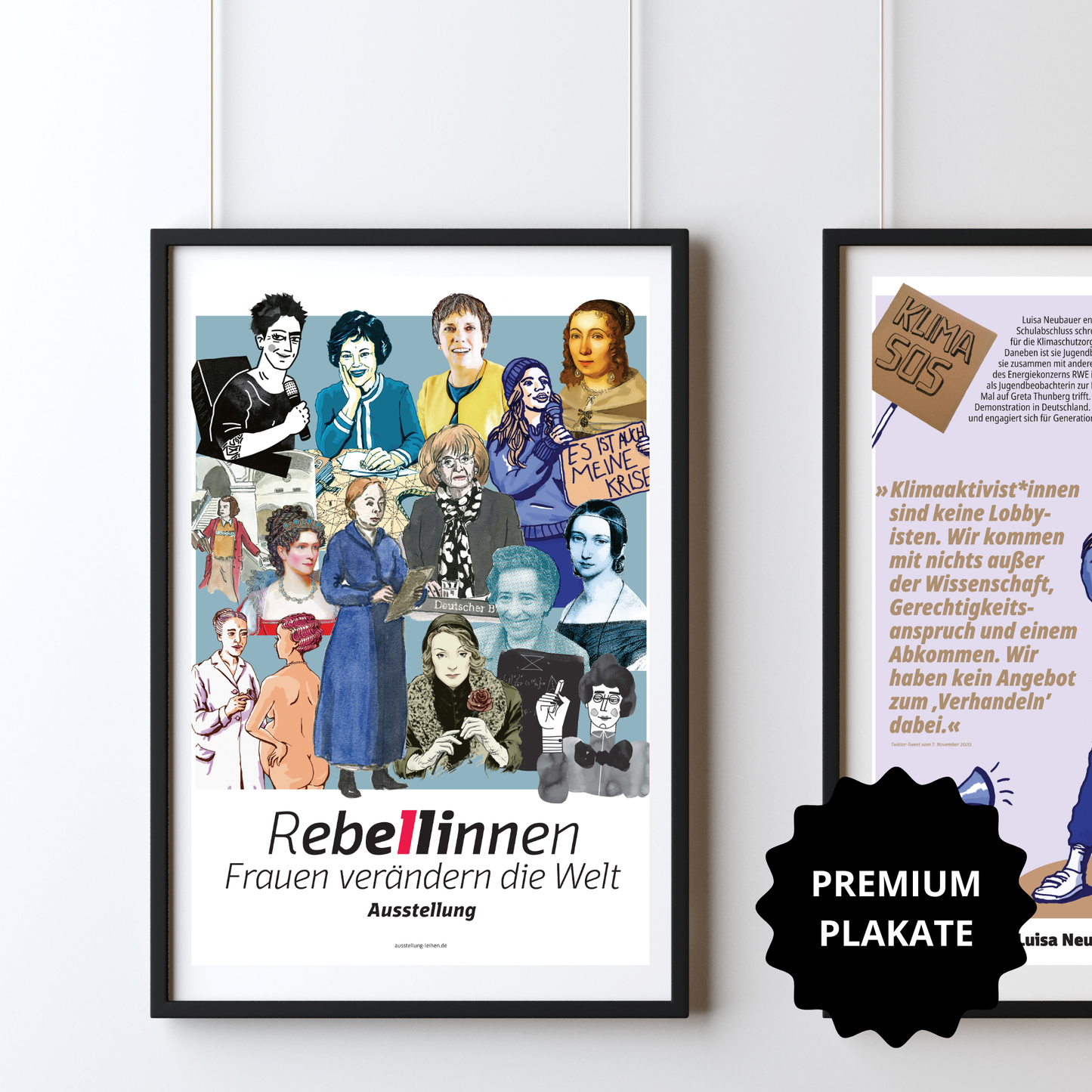 Plakat-Ausstellung "Rebellinnen"