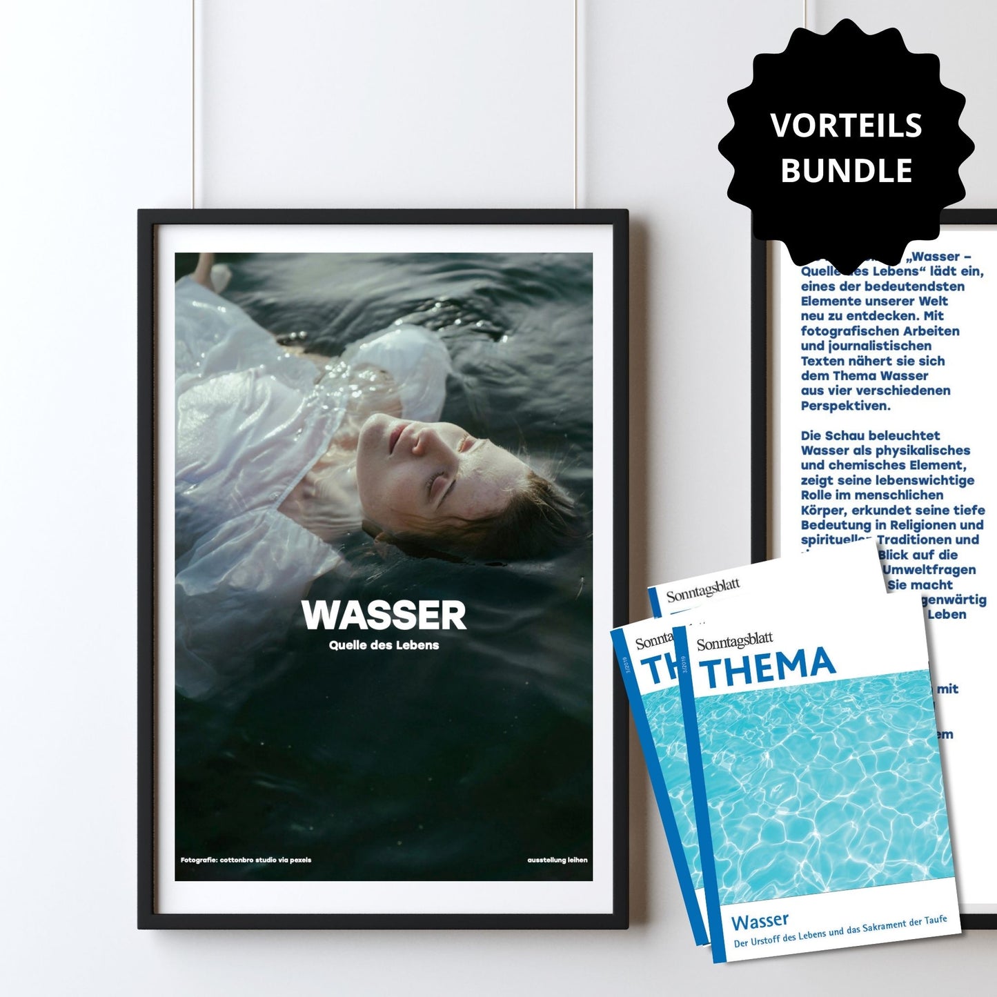 Vorteils-Bundle "Wasser": Plakat-Ausstellung & THEMA-Magazine